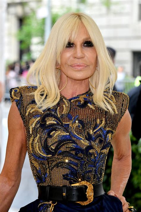 Donatella Versace hair